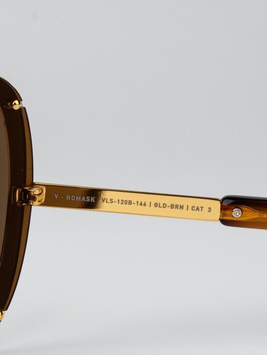 Valentino Women Sunglasses Titanium Gold Brown AR Mask V-ROMASK VLS-120B 146 main image 10